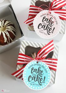Miniature Cake Teacher Appreciation Gift Idea (Free Printables!)