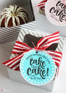 Miniature Cake Teacher Appreciation Gift Idea (Free Printables!)