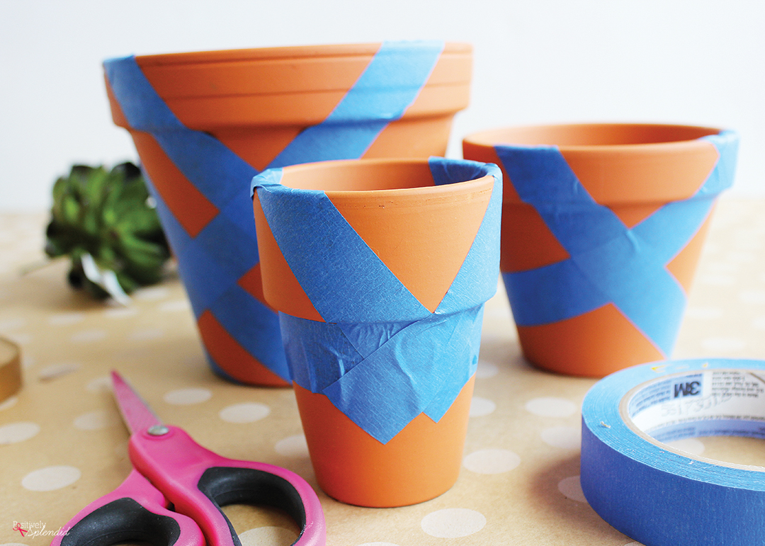 DIY Painted  Terracotta Pots  Easily spruce up any clay 