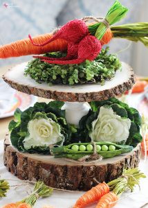 Vegetable DIY Spring Table Centerpiece