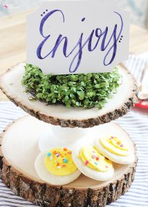 Wood Slab Cake Stand DIY