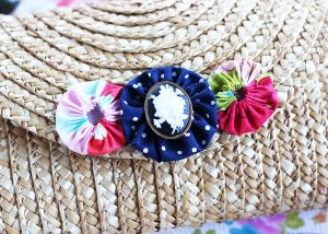 Fabric Yoyo with Button Center