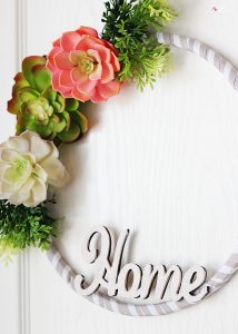Faux Succulent Wreath