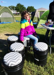 Girl Scout Sit Upon Camping Bucket Seat