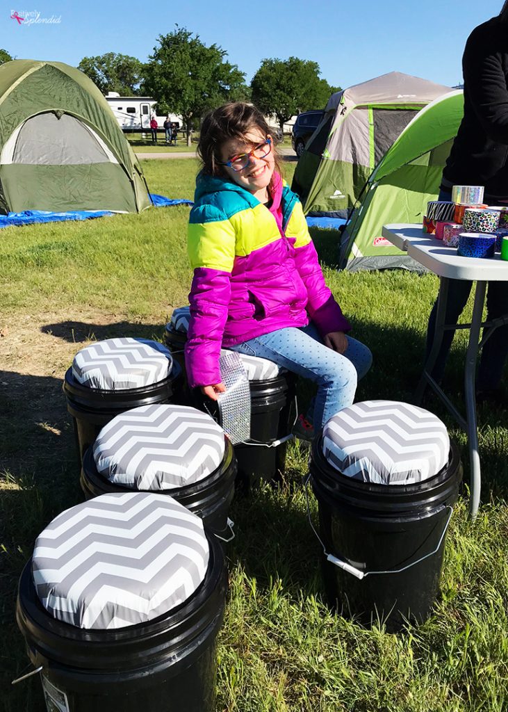 Sit Upon Bucket Seats Great for camping! Positively Splendid