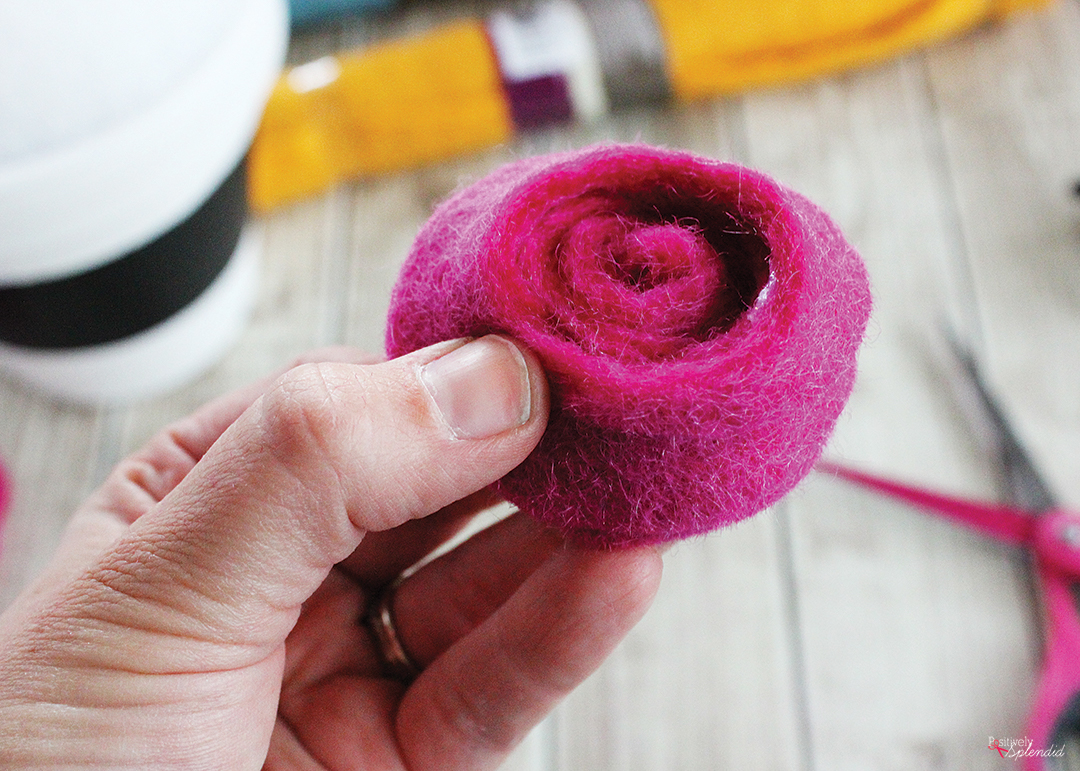 How to Make Easy Rolled Felt Flowers - Happily Ever After, Etc.