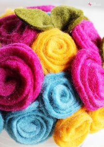 How to Make a Rolled Felt Flower