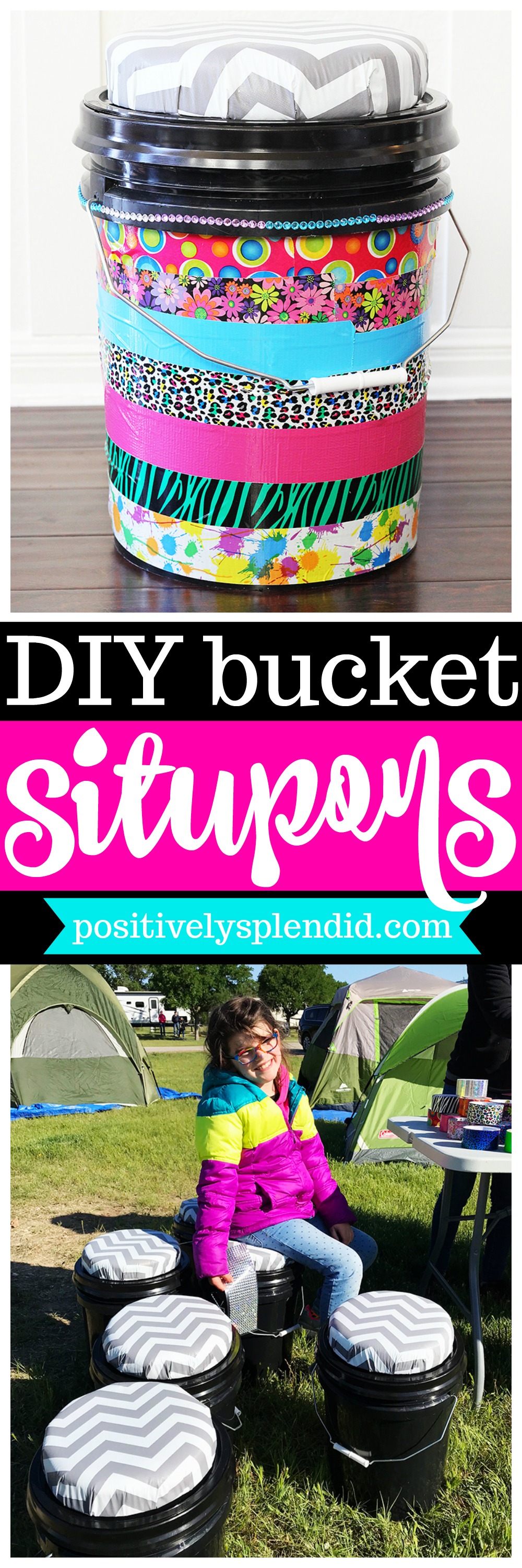 Camping bucket light  Bucket light, Diy bucket, Camping crafts