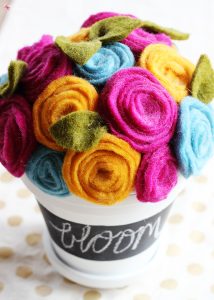 Rolled Felt Flowers