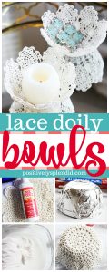 DIY Lace Doily Bowls