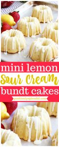 Lemon Sour Cream Mini Bundt Cake Recipe
