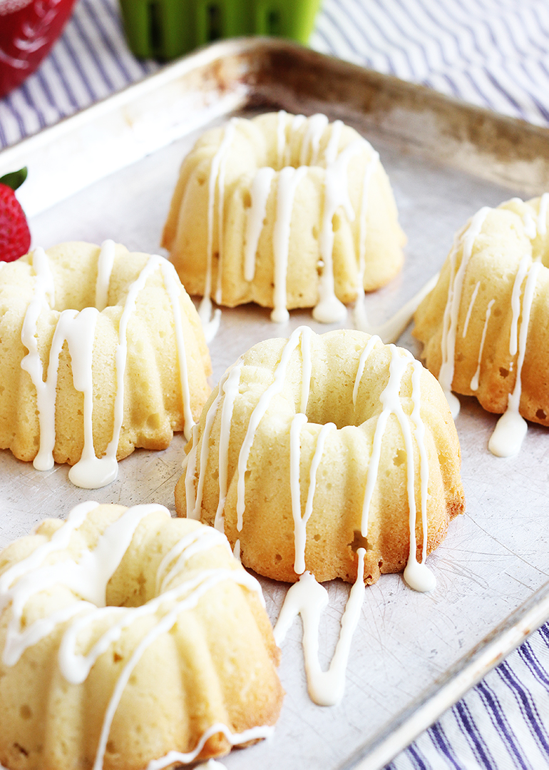 Sour Cream Pound Cake Mini Bundts