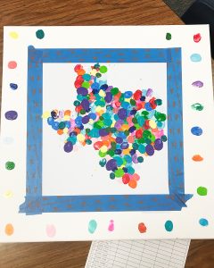 State Thumbprint Art Teacher Gift Idea