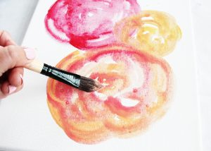 DIY Watercolor Rose Instructions