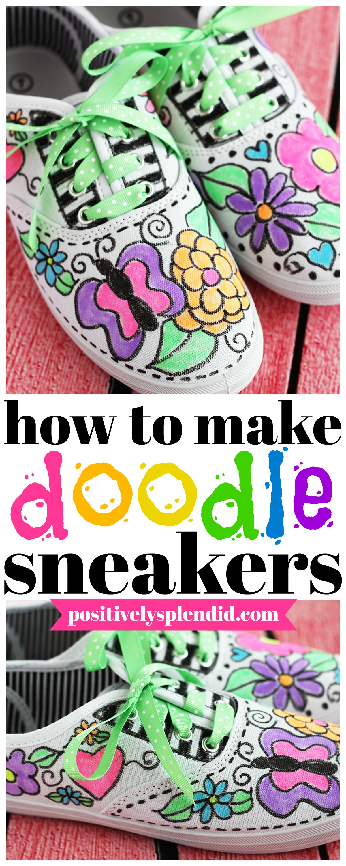 Fabric Marker Doodle Sneakers - Positively Splendid {Crafts, Sewing,  Recipes and Home Decor}