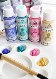 FolkArt Watercolor Acrylic Paint Project
