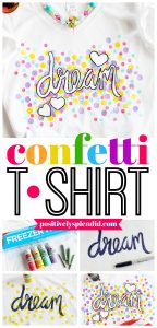 Freezer Paper Confetti Shirt