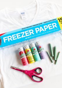 Freezer Paper Stencil Shirt Tutorial