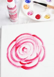 How to Paint a Watercolor Rose