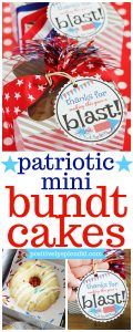 Patriotic Mini Bundt Cakes Gift Idea