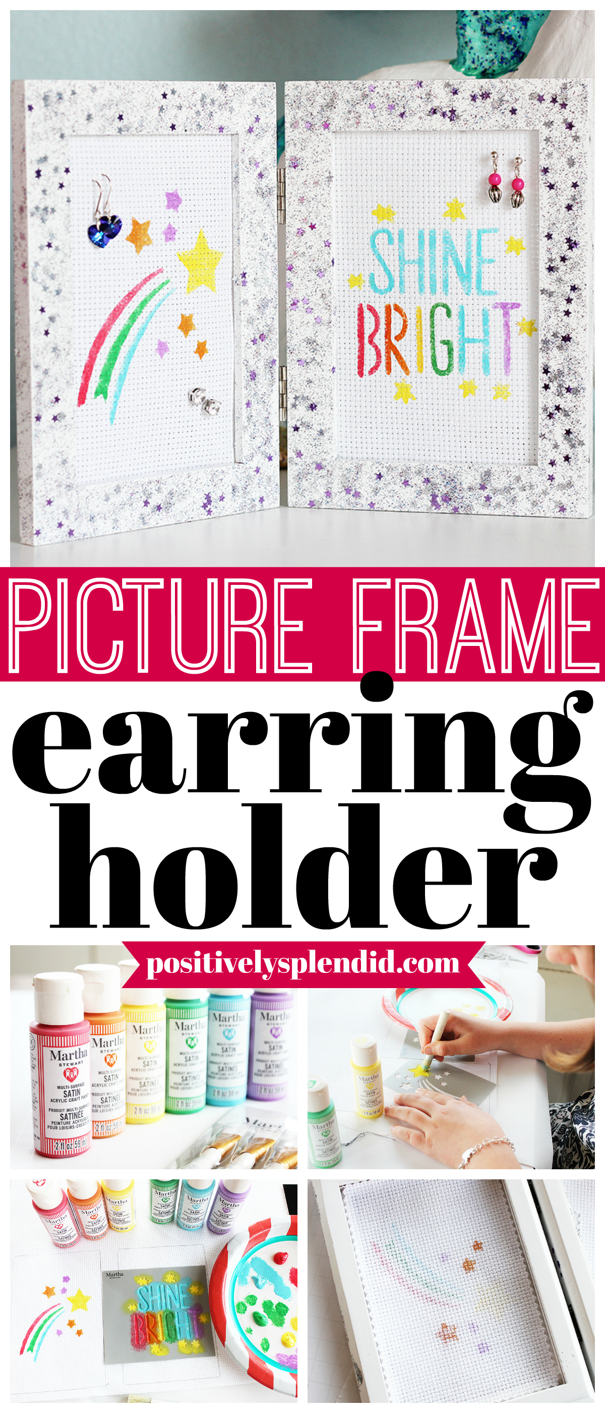 How to Make a DIY Earring organizer - C.R.A.F.T.