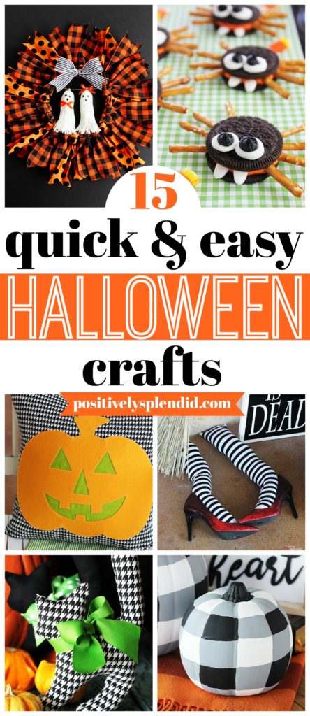 15 Easy and Quick Halloween Crafts