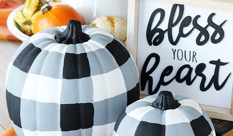 Buffalo Check Pumpkins