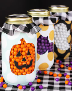 Halloween Painted Mason Jars