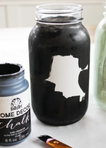 Painted Halloween Mason Jars