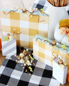 DIY Painted Wood Pumpkins