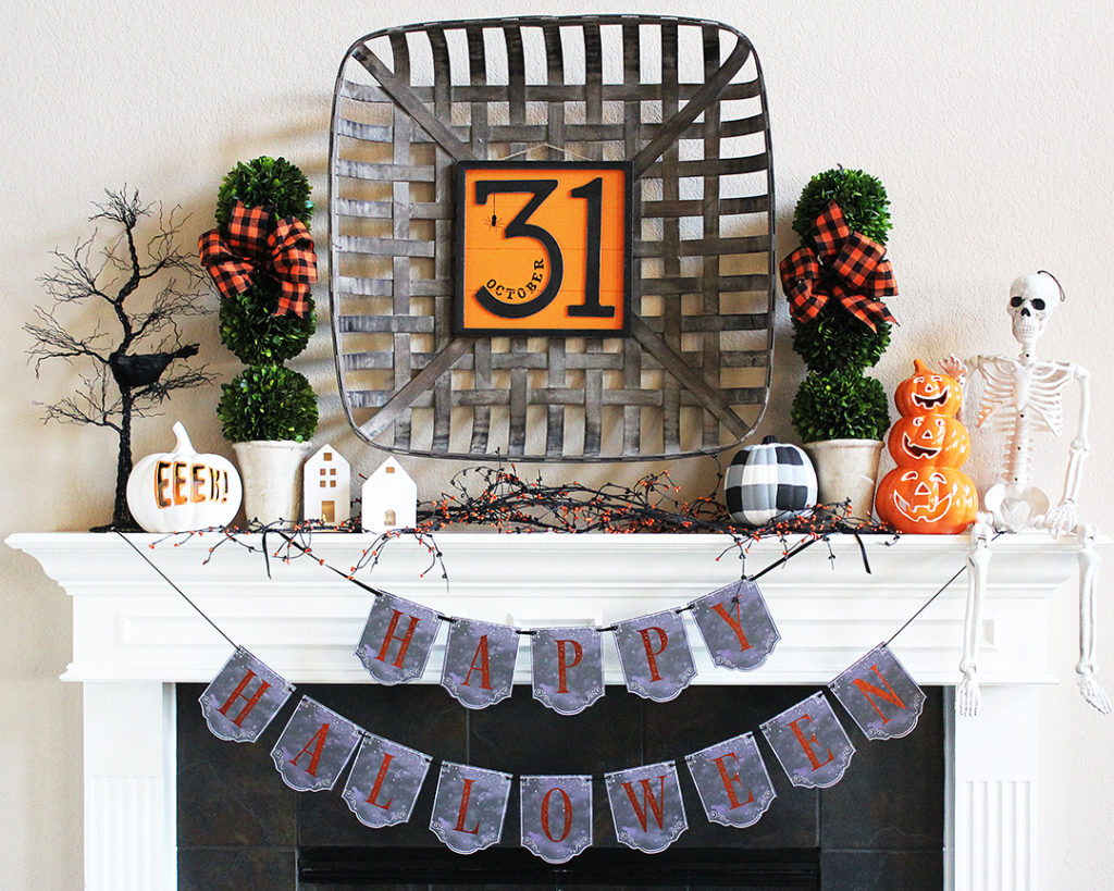 Halloween Mantel Decor