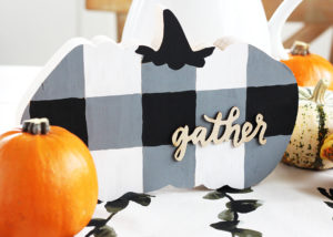 Painted Pumpkin Fall Centerpiece