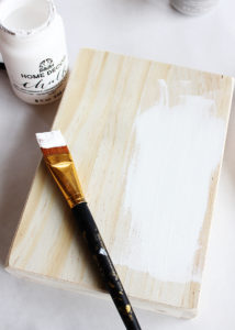 Painted Wood Block