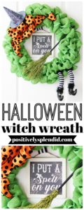 Wicked Witch Halloween Wreath