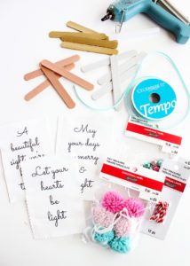 Canvas Banner Ornament Supplies