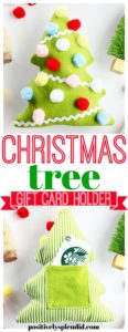 Fabric Christmas Tree Softie Gift Card Holder Sewing Pattern