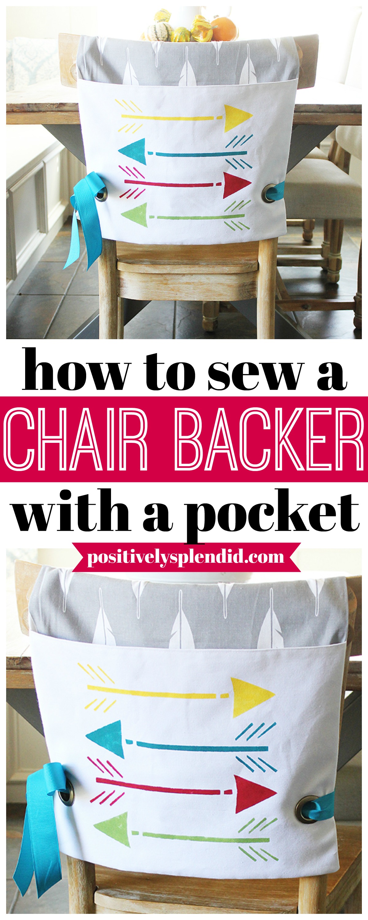 How to Sew a Chair Backer with a Pocket