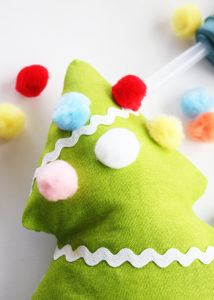 Pom Pom Fabric Christmas Tree