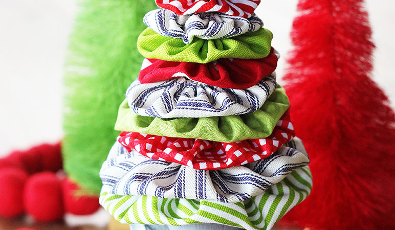 Fabric Yoyo Christmas Tree