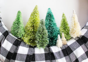 Miniature Bottle Brush Christmas Trees
