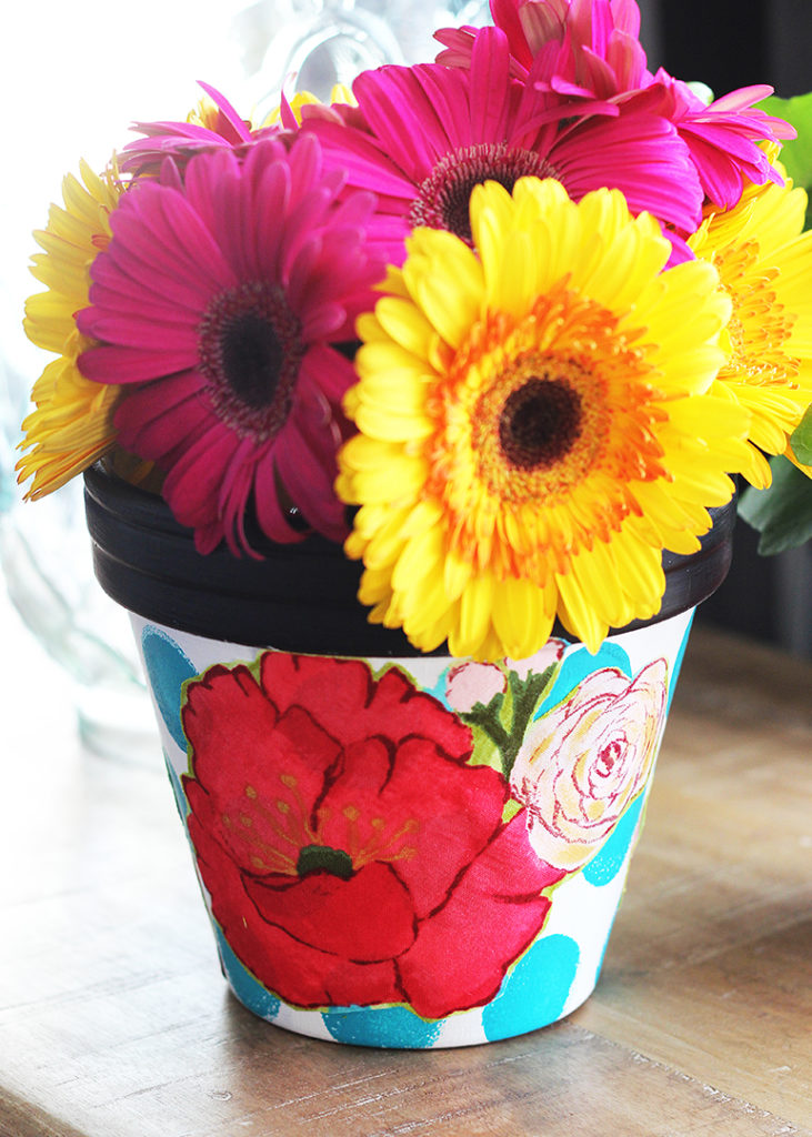 Mod Podge Flower Pot