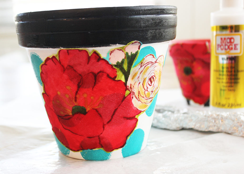 Mod Podge Ultra Fabric Clay Pots