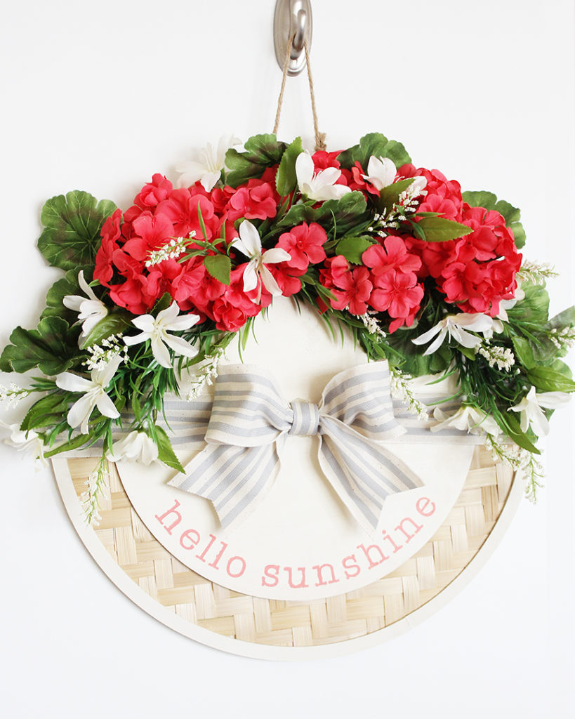 Summer DIY Floral Wreath