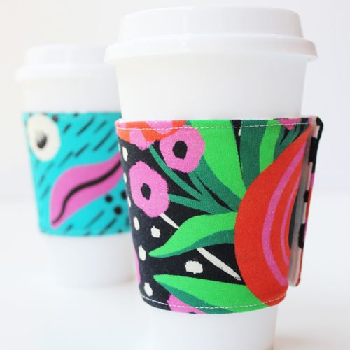 Easy Fabric Coffee Sleeve Pattern Positively Splendid {Crafts, Sewing