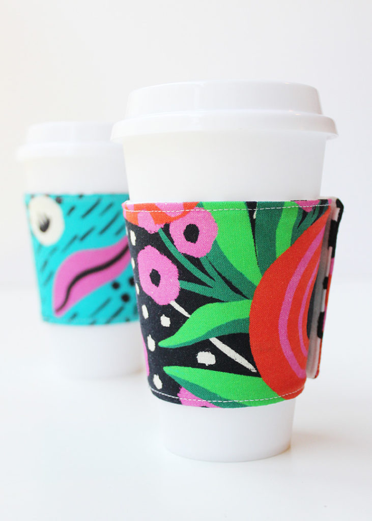 Easy Fabric Coffee Sleeve Pattern Positively Splendid {Crafts, Sewing