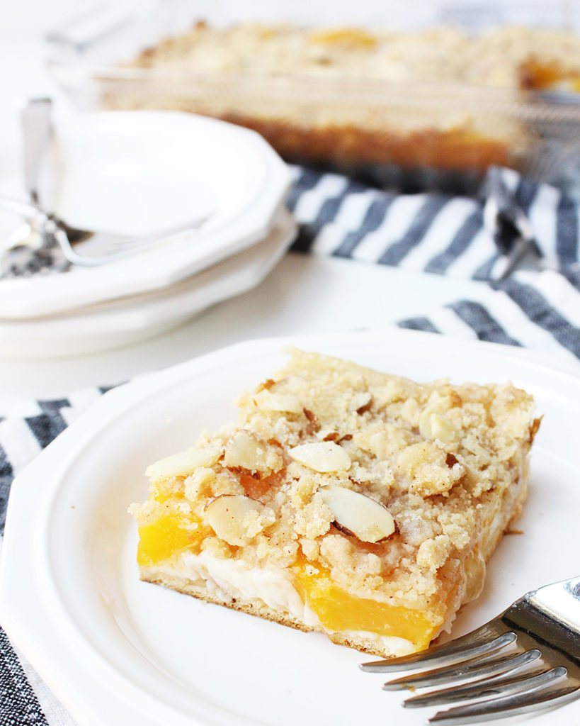Peaches and Cream Bars Positively Splendid {Crafts, Sewing, Recipes