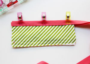 Add Bias Tape to Potholder Strap