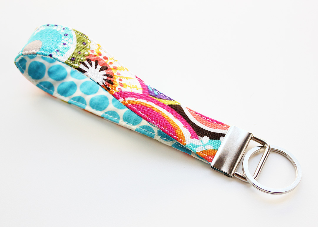 Attach Key Ring to Fabric Key Fob