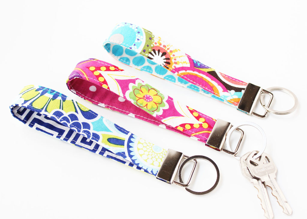 DIY Fabric Key Fobs Positively Splendid {Crafts, Sewing, Recipes and