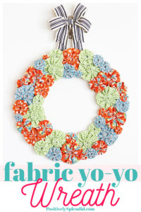 Fabric Yo Yo Wreath Tutorial
